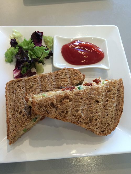 I guess it's called toasted sandwich at De Vegetarische Traiteur in Amsterdam