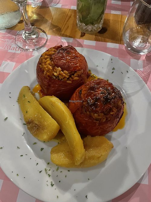 Stuffed Tomatoes   at Taverna Mathios in Mykonos