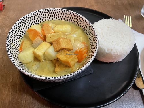Yellow curry with tofu  at BODHI in Old Hickory