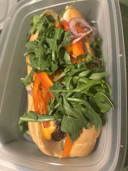 Vegan Italian sausage sub   at Del Friscos in Dollard-des-ormeaux
