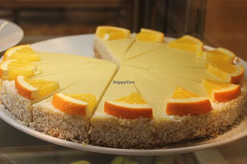 Orange chai vegan cheezecake at Goodies Berlin - Friedrichshain in Berlin