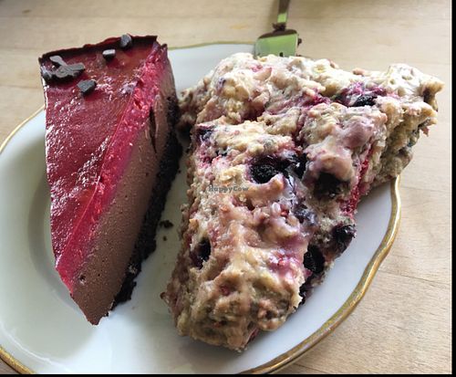 scone & raspberry mousse cake at Goodies Berlin - Friedrichshain in Berlin