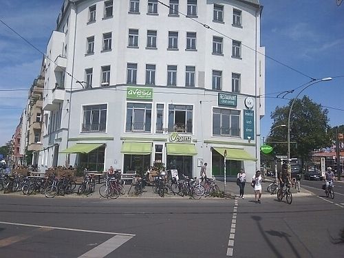 shop front for Veganz and Goodies at Goodies Berlin - Friedrichshain in Berlin