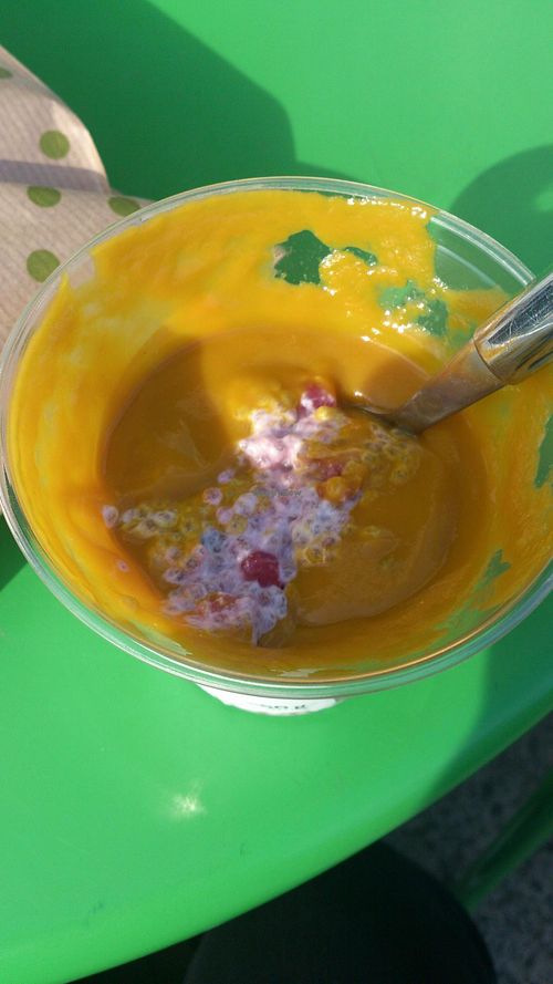 Mango tapioca dessert at Goodies Berlin - Friedrichshain in Berlin