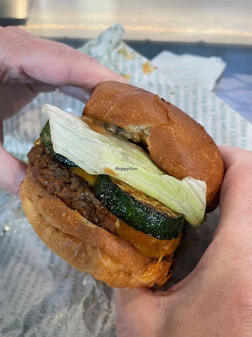 Vegan burger  at Gasoline Grill in Copenhagen
