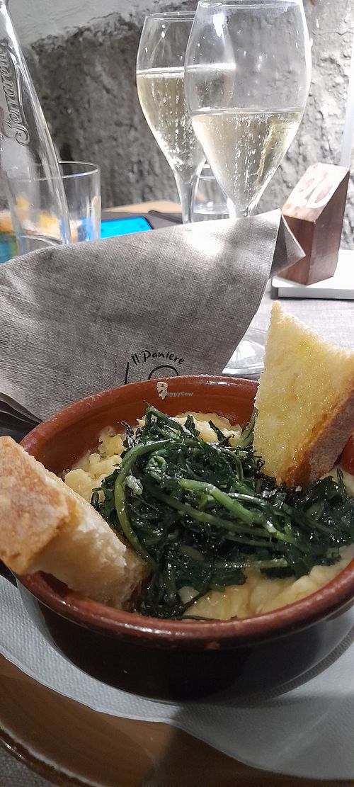 Favette e cicorie... Delizioso! at Trattoria Il Paniere in Vieste