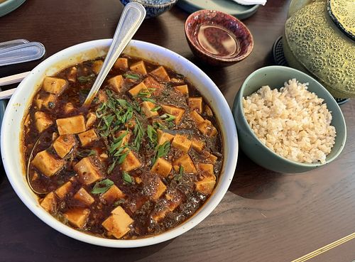 Mapo tofu - salty, saucy, and boring   at New Shanghai - Reem Mall in Abu Dhabi
