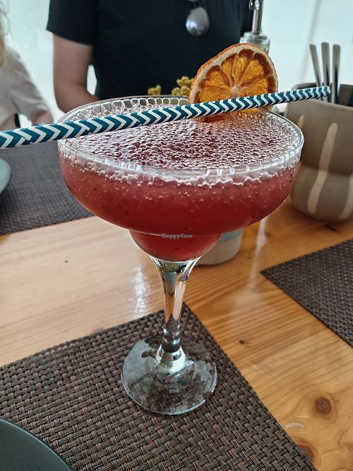 Strawberry Daiquiri at Madame Cabra Pizzería in Mallorca