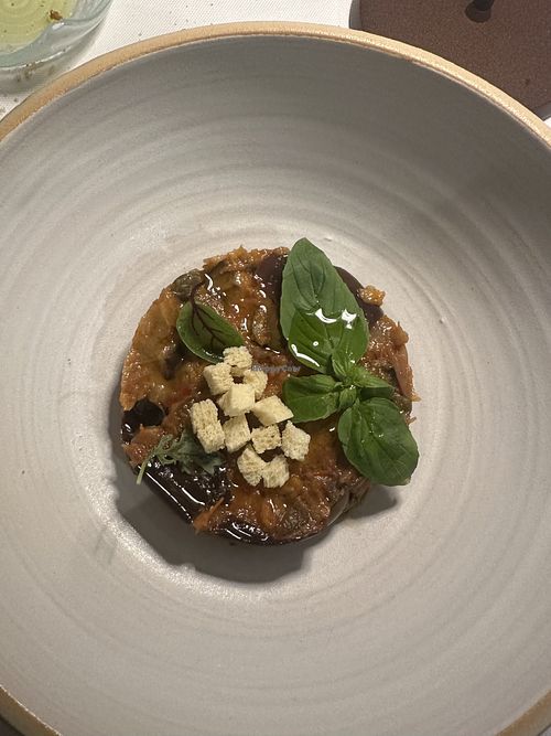 fancy ‘caponata'  at Scjabica in Punta Secca