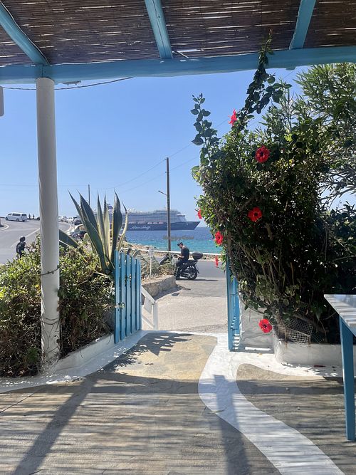   at Taverna Keftedakia in Mykonos