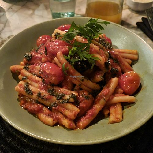 Penne arribiatta at Le Jardin in Marrakech