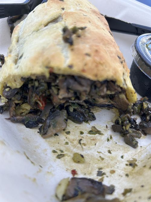 Hippy pie full of mushrooms!  at Savory Pies of the World in Placerville