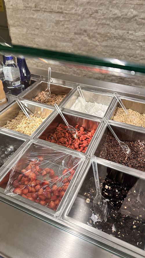 Toppings and saucees  at The Sundae Society in Istanbul