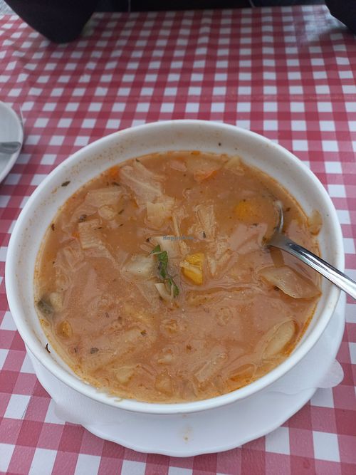 Sweet cabbage soup at Koča pri Savici (653 m) in Bohinjsko Jezero