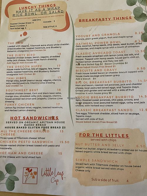   at Little Leaf Cafe in Silverton