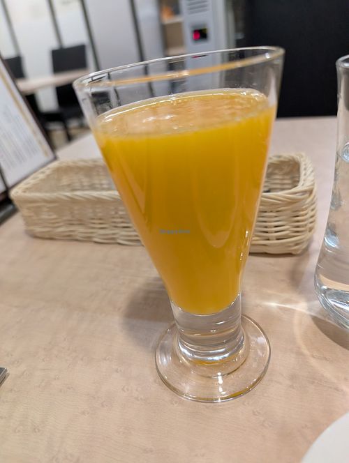 Fresh Orange Juice at MERCY Vegan Factory - Kyoto Station in Kyoto