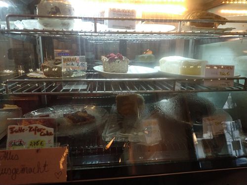 Cake display at Sommerhaus KaffeeBar in Berlin