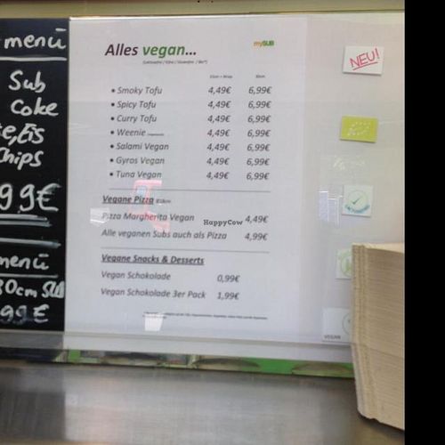 menu1 at mySUB in Cologne