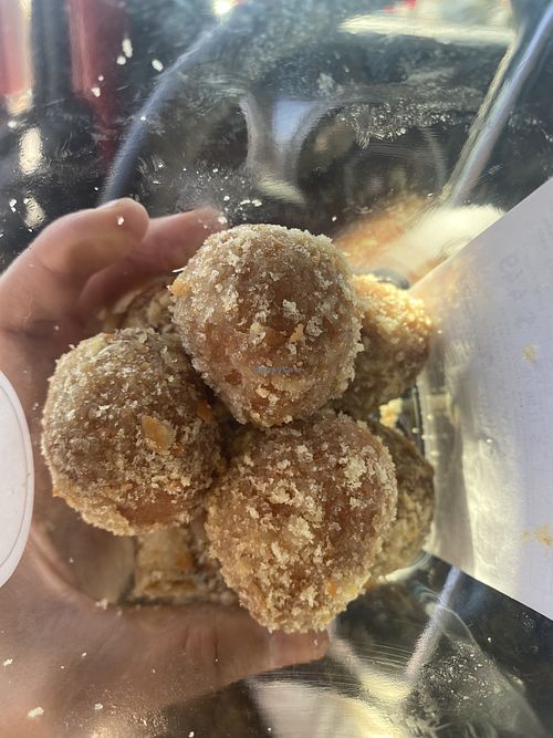 Vegan Crumb Donut Holes (Close-Up) 😛  at Whole Foods Market in Fremont