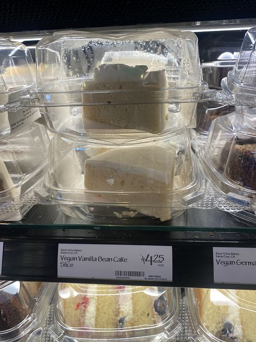 Vegan Cake by the Slice 💗😋  at Whole Foods Market in Fremont