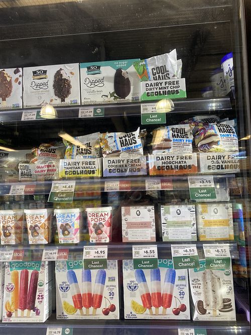Vegan Frozen Treats - What’s Last Chance? Are They Being Discontinued or Just Close to Expiry Date?   at Whole Foods Market in Fremont
