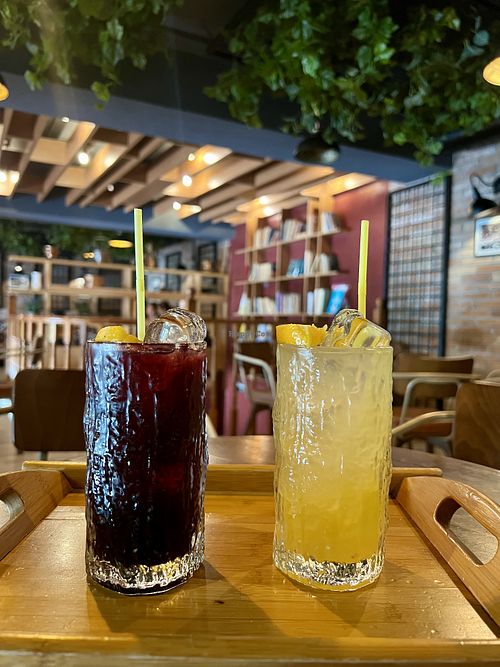 Lemonades with flavoured syrups   at Shtëpia e Kafes Gimi in Berat