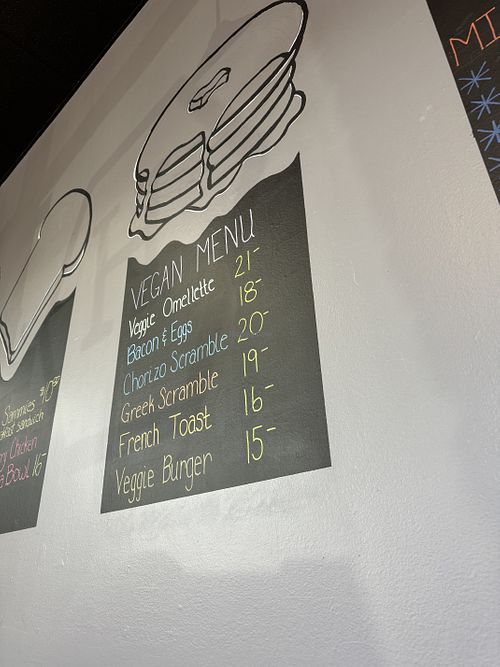 The vegan menu  at Honey & Co  in Salem