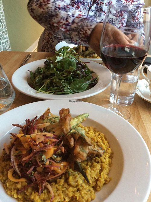 Fantastic vegan food,  at Maitreya Social in Bristol