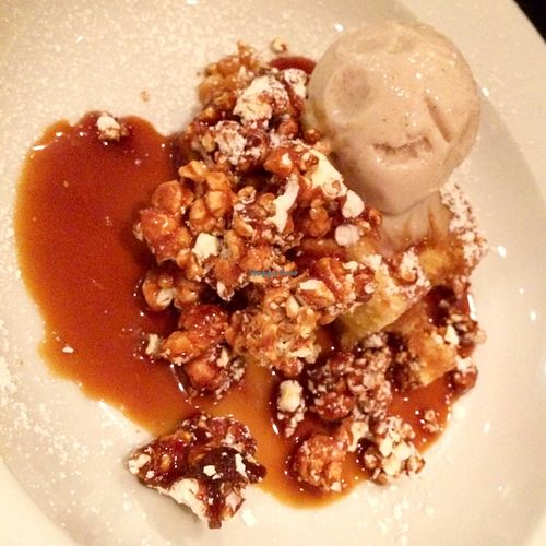 cinnamon ice cream & salted caramel popcorn  at Maitreya Social in Bristol