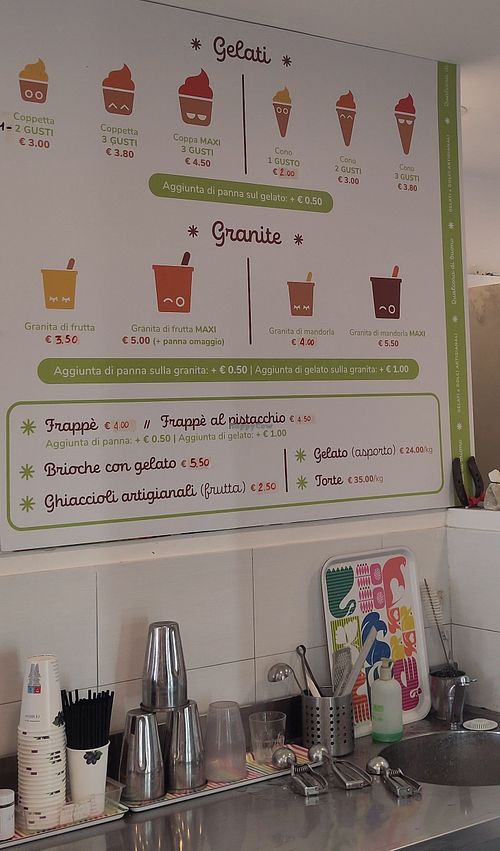 Prices and options at Qualcosa di Buono in Moneglia