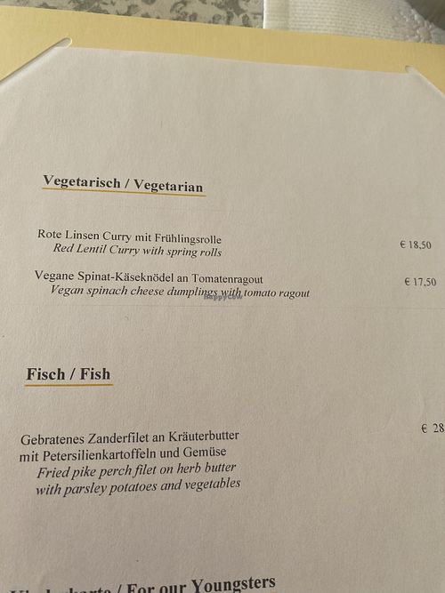 Menu  at Après Post Hotel in Kloesterle