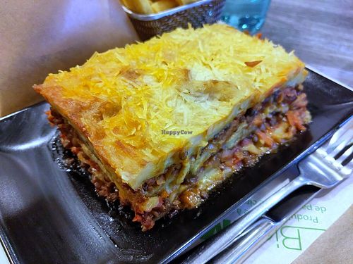 Lasagna at Veganil in Paris