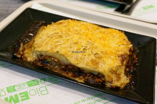 Moussaka at Veganil in Paris