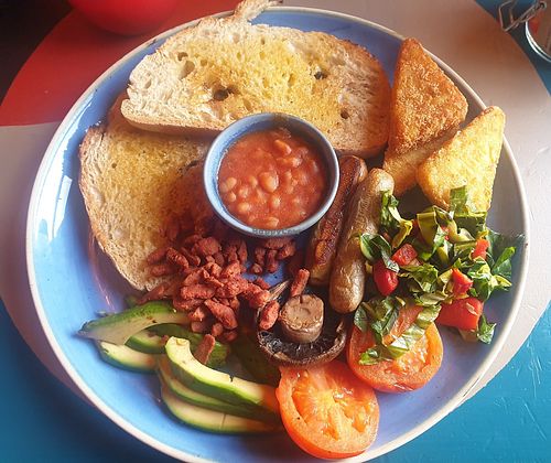 Full Vegan Breakfast at Consurio Lounge in Caerphilly