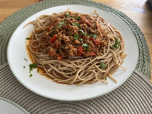 Esparguete à bolonhesa   at NaVEGANdo in Condeixa