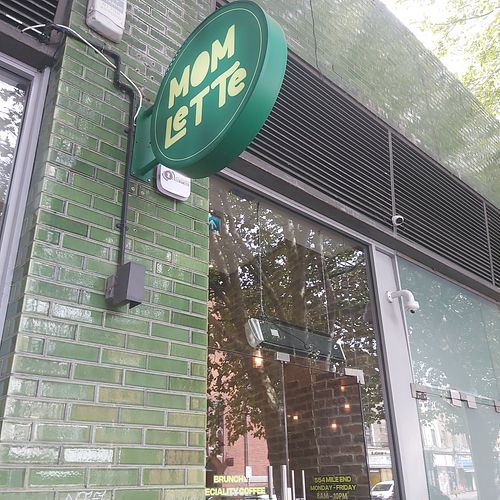 Near Mile end station at Momlette in East London