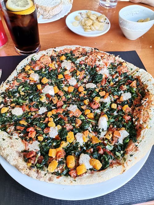 Pizza vegana at Buteko in Miranda Do Douro