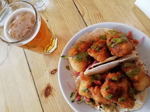 Tofish tacos at Mono in Glasgow