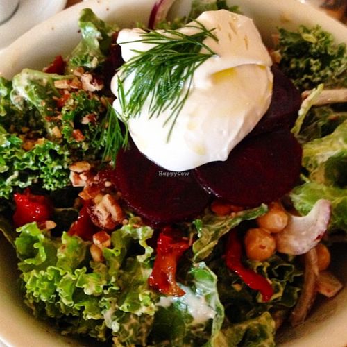 kale and chickpea salad  at Mono in Glasgow