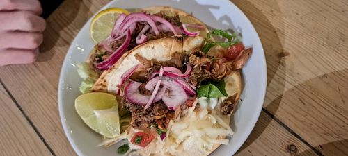 Jackfruit tacos at Mono in Glasgow