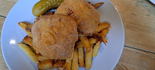 Battered Square sausage supper 😍 at Mono in Glasgow