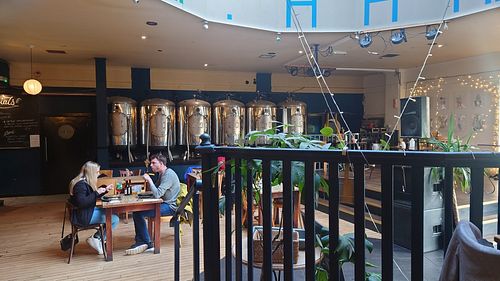 Inside, very spacious at Mono in Glasgow