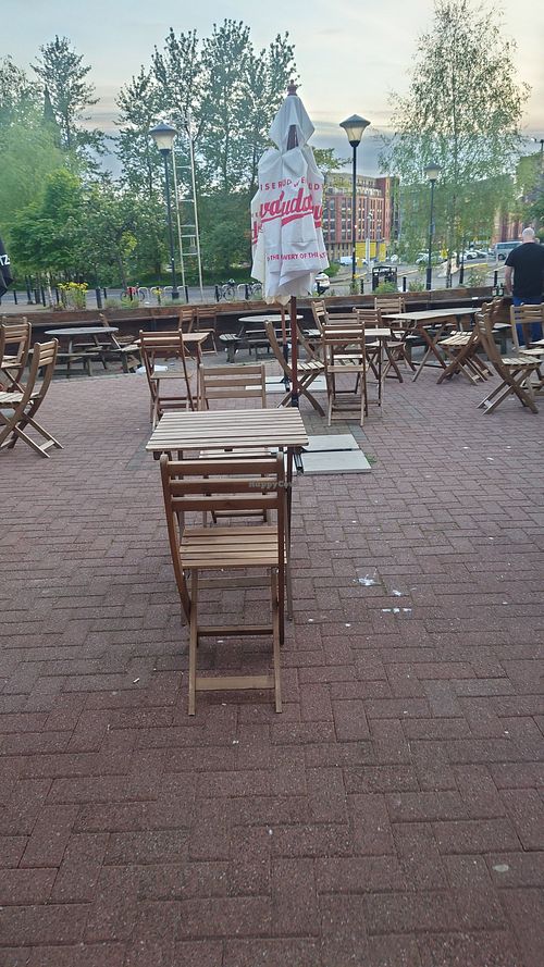 Outdoor seating at Mono in Glasgow