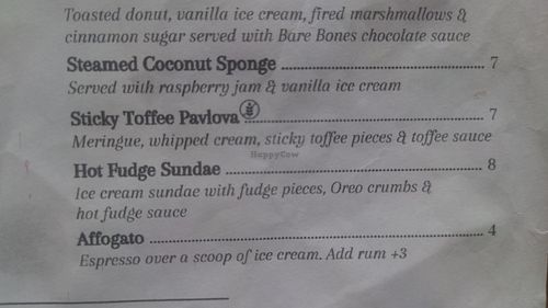 Desserts at Mono in Glasgow