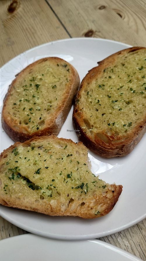 Garlic bread at Mono in Glasgow