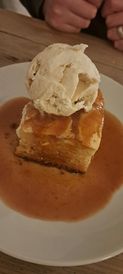 Toffee apple pudding at Mono in Glasgow