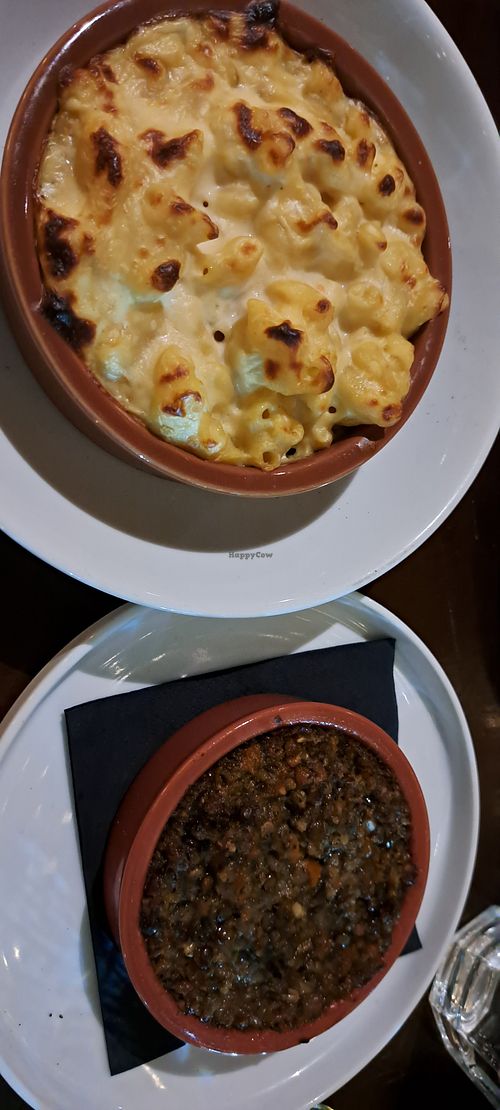 Mini mac and cheese, and haggis at Mono in Glasgow