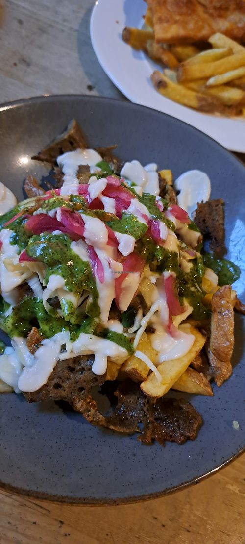 Kebab loaded fries at Mono in Glasgow