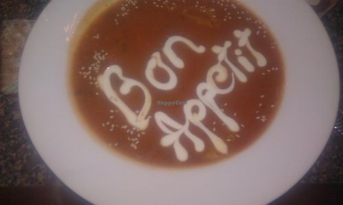 Vegan Soup with Coconut Milk at Soppabaari in Jyvaskyla