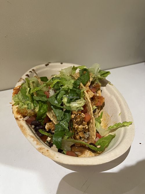 Sofritas tacos  at Chipotle in Denver